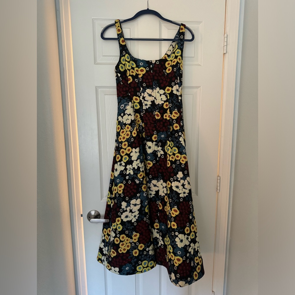 Maeve Marigold Midi Floral Dress
